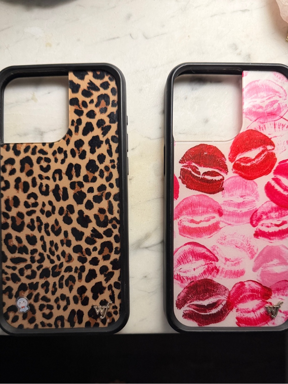 Wildflower Leopard & Kiss Pattern iPhone Case - iPhone 15 Pro Max